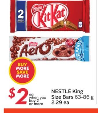 Sobeys King size bars offer