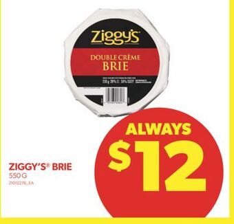 Real Canadian Superstore Ziggy's® brie, 550 g offer