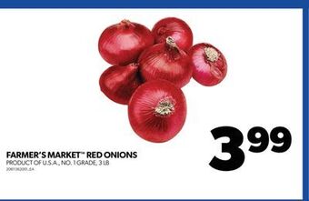 Real Canadian Superstore Farmer's market™ red onions, 3 lb offer