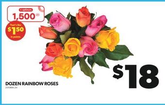 Real Canadian Superstore Dozen rainbow roses offer