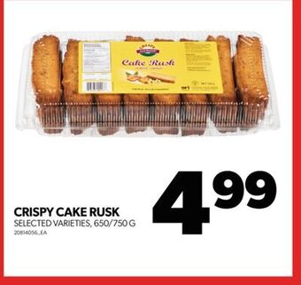 Real Canadian Superstore Crispy cake rusk, 650/750 g offer