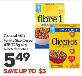 Longo's General mills family size cereal offer