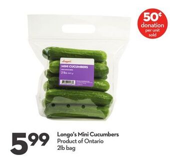 Longo's Longo's mini cucumbers offer