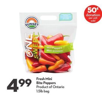 Longo's Fresh mini bite peppers offer