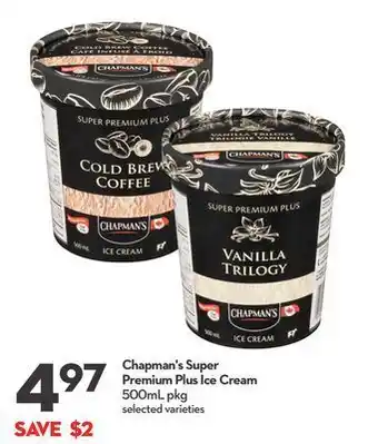 Longo's Chapman's super premium plus ice cream offer