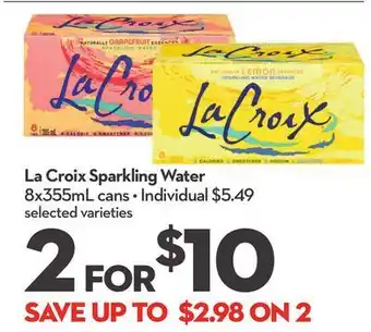 Longo's La croix sparkling water offer