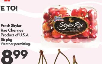 Longo's Fresh skylar rae cherries offer