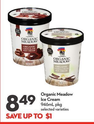 Longo's Organic meadow ice cream offer
