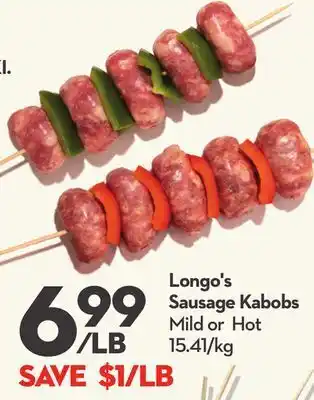 Longo's Longo's sausage kabobs offer