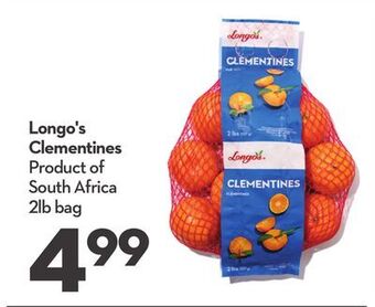 Longo's Longo's clementines offer