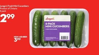 Longo's Longo's fresh mini cucumbers offer