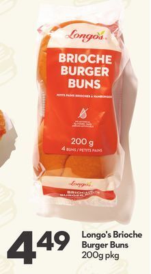 Longo's Longo's brioche burger buns offer