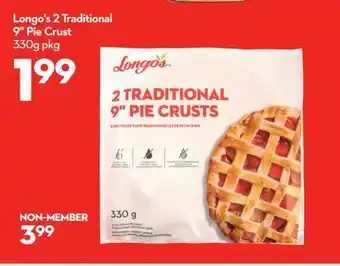 Longo's Longo's 2 traditional 9 pie crust offer