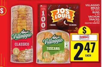 Food Basics Villaggio bread or buns or vachon snacks offer