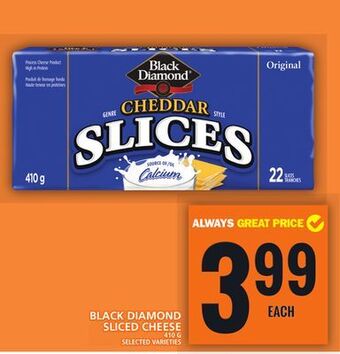 Food Basics Black diamond sliced cheese offer