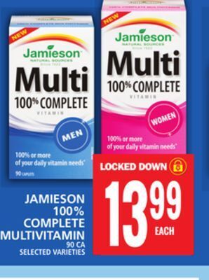 Food Basics Jamieson 100% complete multivitamin offer