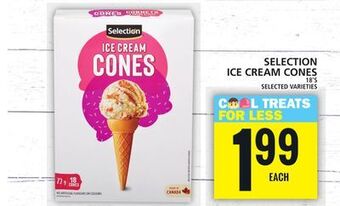 Food Basics Selection ice cream cones offer