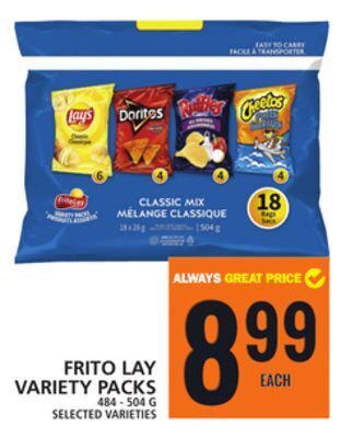 Food Basics Frito lay variety packs offer