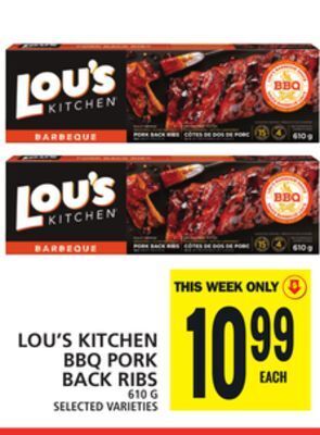 Food Basics Lou's kitchen bbq pork back ribs offer