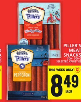 Food Basics Piller's meat snacks offer