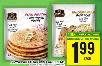 Food Basics Divya paratha or naan bread offer