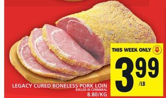 Food Basics Legacy cured boneless pork loin offer