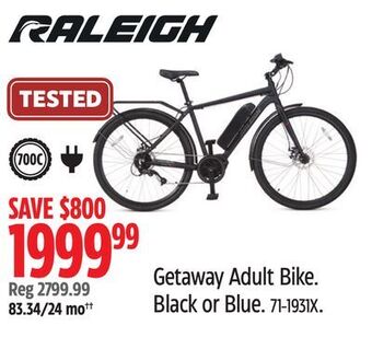 Canadian Tire Raleigh getaway adult bike offer