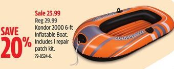 Canadian Tire Bestway kondor 2000 6-ft inflatable boat offer