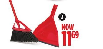 Canadian Tire Vileda oskar angle broom with dust pan offer
