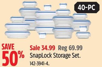 Canadian Tire Snaplock storage set offer