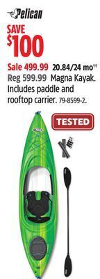 Canadian Tire Pelican magna kayak offer