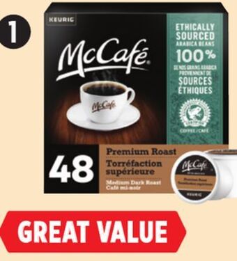 Canadian Tire Mccafe k-cup pods, 48-pk offer