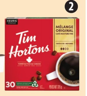 Canadian Tire Selected tim hortons coffee or tea k-cup pods, 30-ct offer