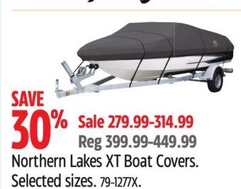 Canadian Tire Northern lakes xt boat covers offer