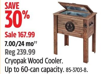 Canadian Tire Cryopak wood cooler offer
