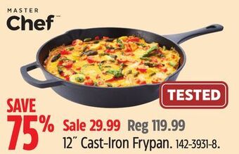 Canadian Tire Master chef 12 cast-iron frypan offer