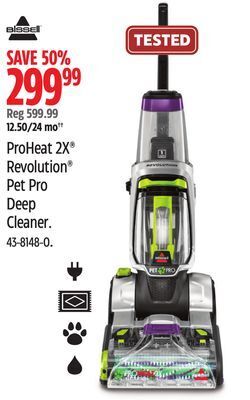 Canadian Tire Bissell proheat 2x revolution pet pro deep cleaner offer