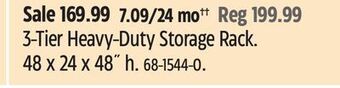 Canadian Tire Maximum 3-tier heavy-duty storage rack offer