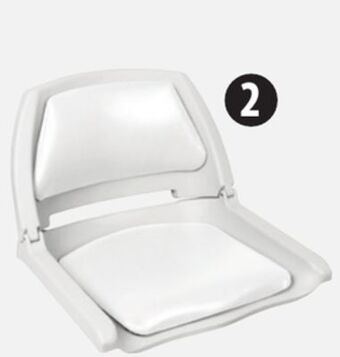Canadian Tire Padded folding boat seat offer