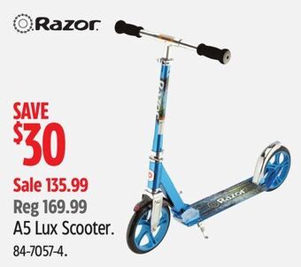 Canadian Tire Razor a5 lux scooter offer