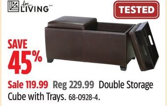 Canadian Tire For living double storage cube with trays offer