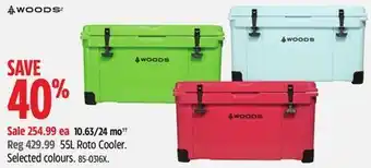 Canadian Tire Woods 55l roto cooler offer