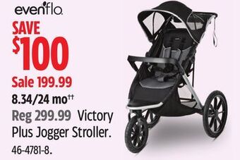 Canadian Tire Evenflo victory plus jogger stroller offer