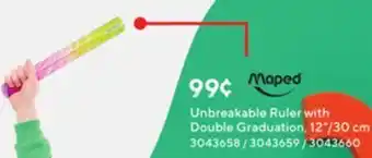 Staples Unbreakable ruler with double graduation - 12/30 cm offer