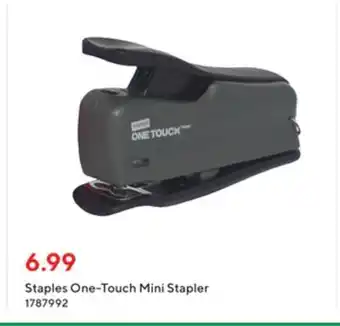 Staples Staples one-touch mini stapler offer