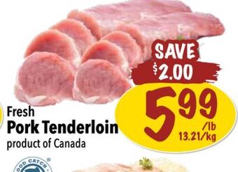 Farm Boy Fresh pork tenderloin offer