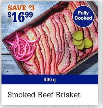 M & M Food Market Smoked beef brisket offer