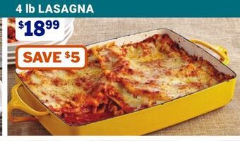 M & M Food Market 4 lb lasagna offer