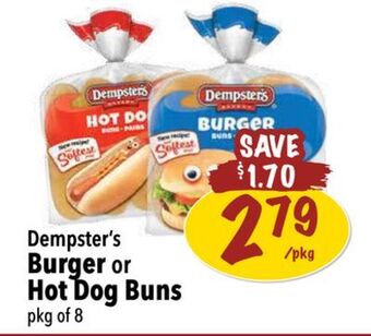 Farm Boy Dempster's burger or hot dog buns offer