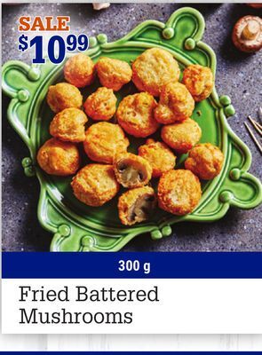 M & M Food Market Fried battered mushrooms offer